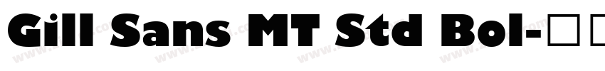 Gill Sans MT Std Bol字体转换
